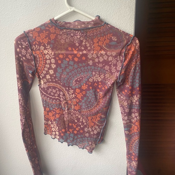 Mesh urban outfitters long sleeve top - Picture 2 of 4